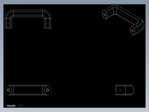 取手(塑膠)M.243-2D多系列多零件图纸模型