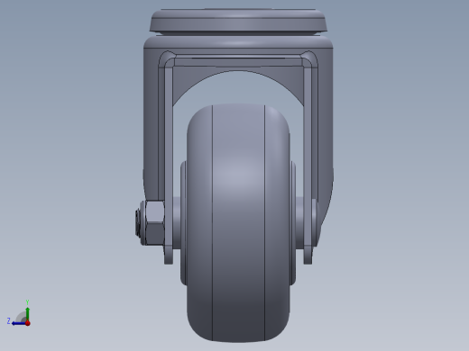 标准脚轮-WH-5073-76 3in SWIVEL BOLT HOLE MOUNTING H=104右视缩略图