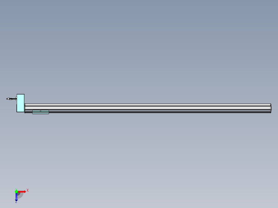 威洛博VBF同步带传动一般环境VBF14-L45-S1800-BRD-ZP40-C3俯视图