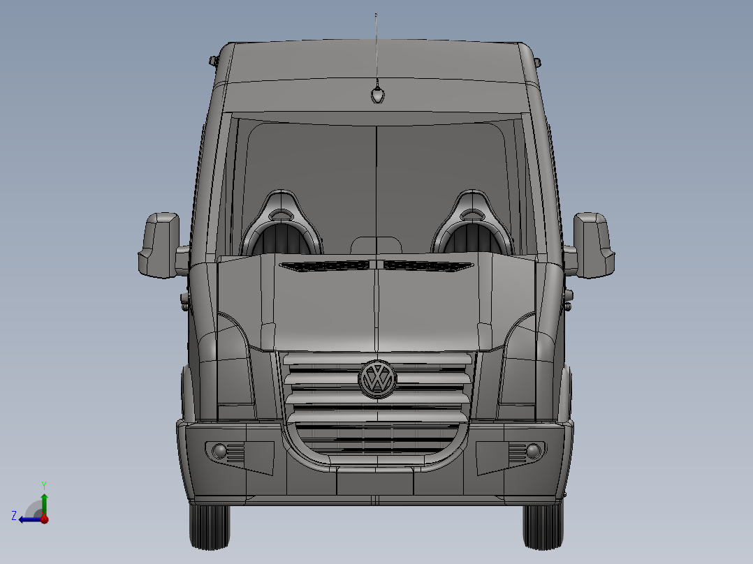 商用车外壳造型右视图