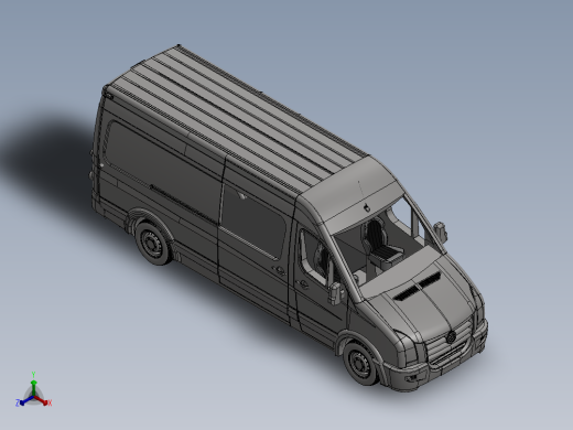 商用车外壳造型正等轴测缩略图