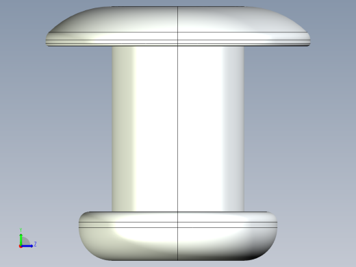紧固件-IGES 0.2500 Rivet左视缩略图