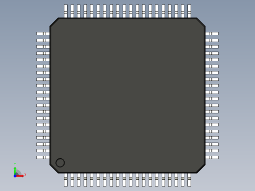 元器件3D封装TQFP80_FPT-80P-M15192前视缩略图