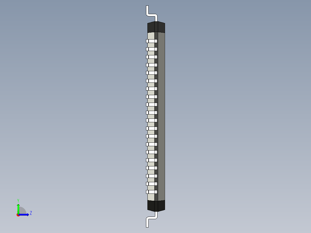 元器件3D封装TQFP80_FPT-80P-M15192左视图