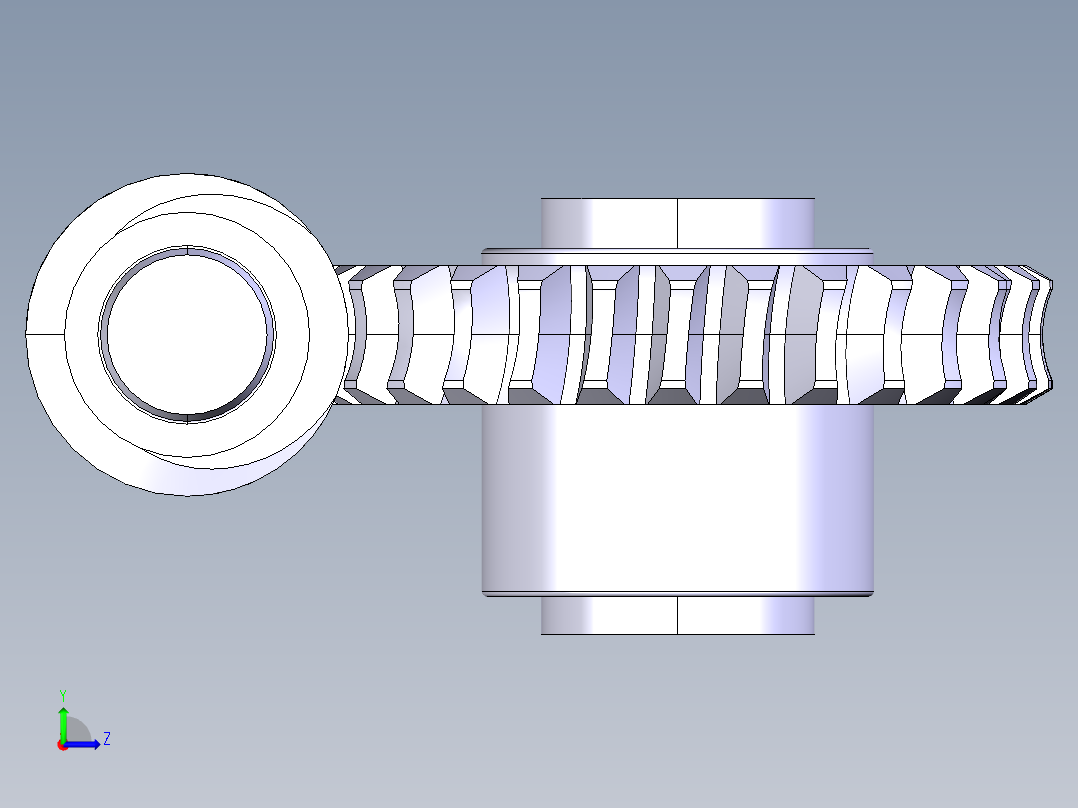 齿轮啮合 (123)左视图