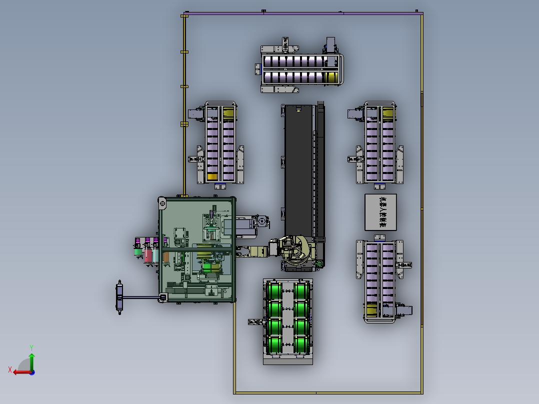 缠绕膜包装设备后视图