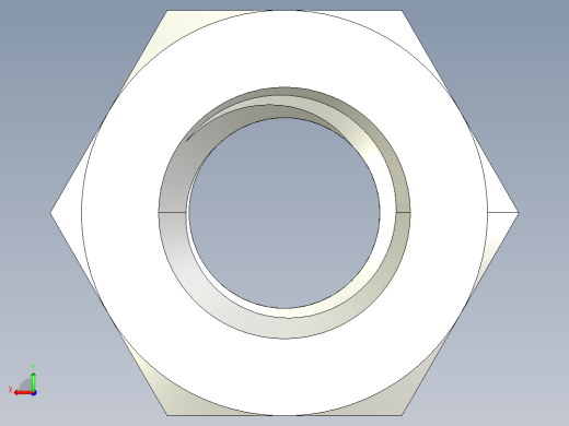 DIN 934 螺母-M6 Nut.STEP后视缩略图