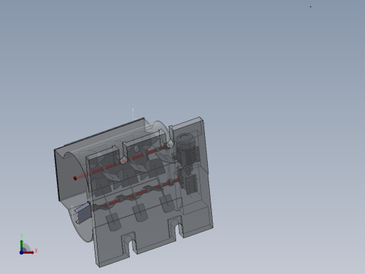 粉状物料混合机设计含SW三维图前视缩略图