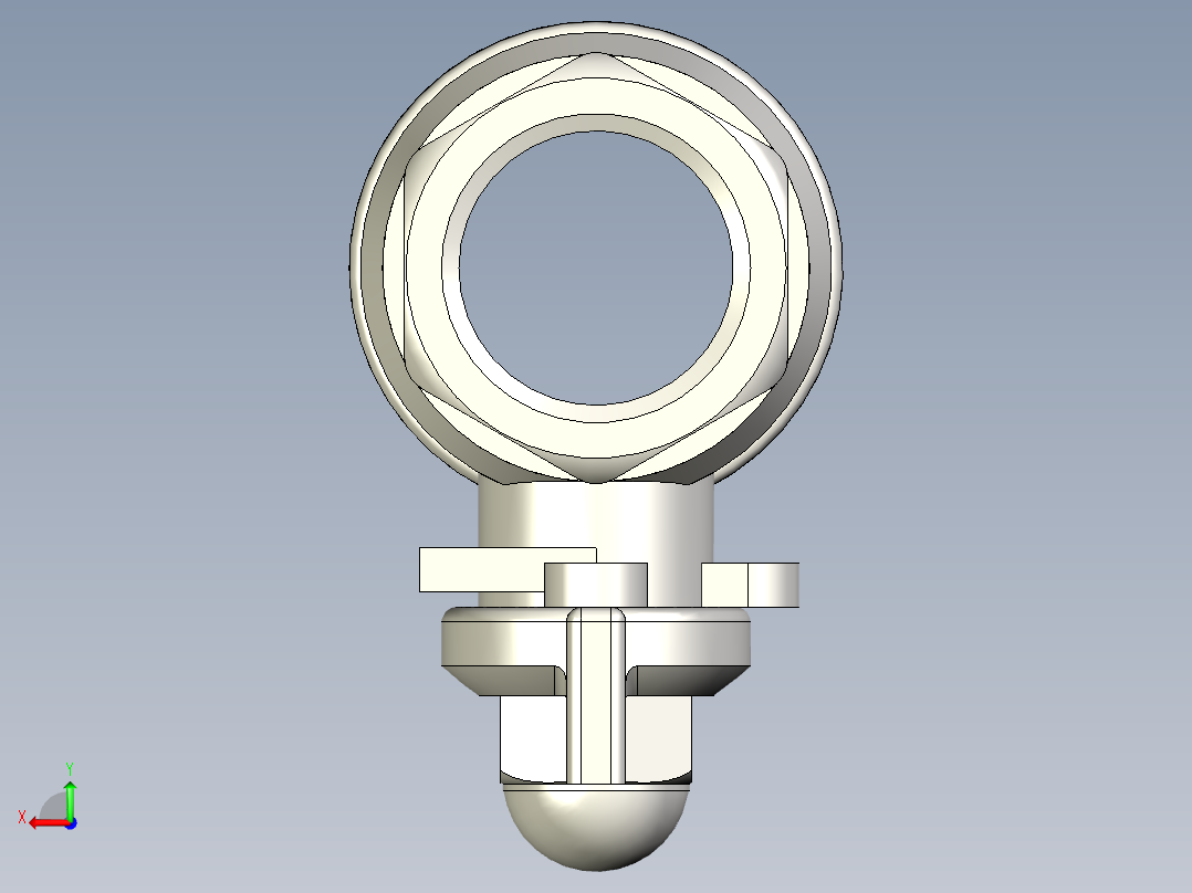 全流道球阀1_2英寸后视图