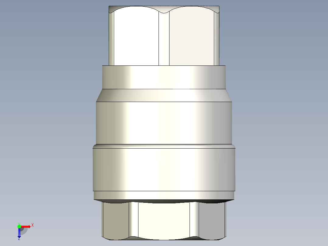 全流道球阀1_2英寸俯视图
