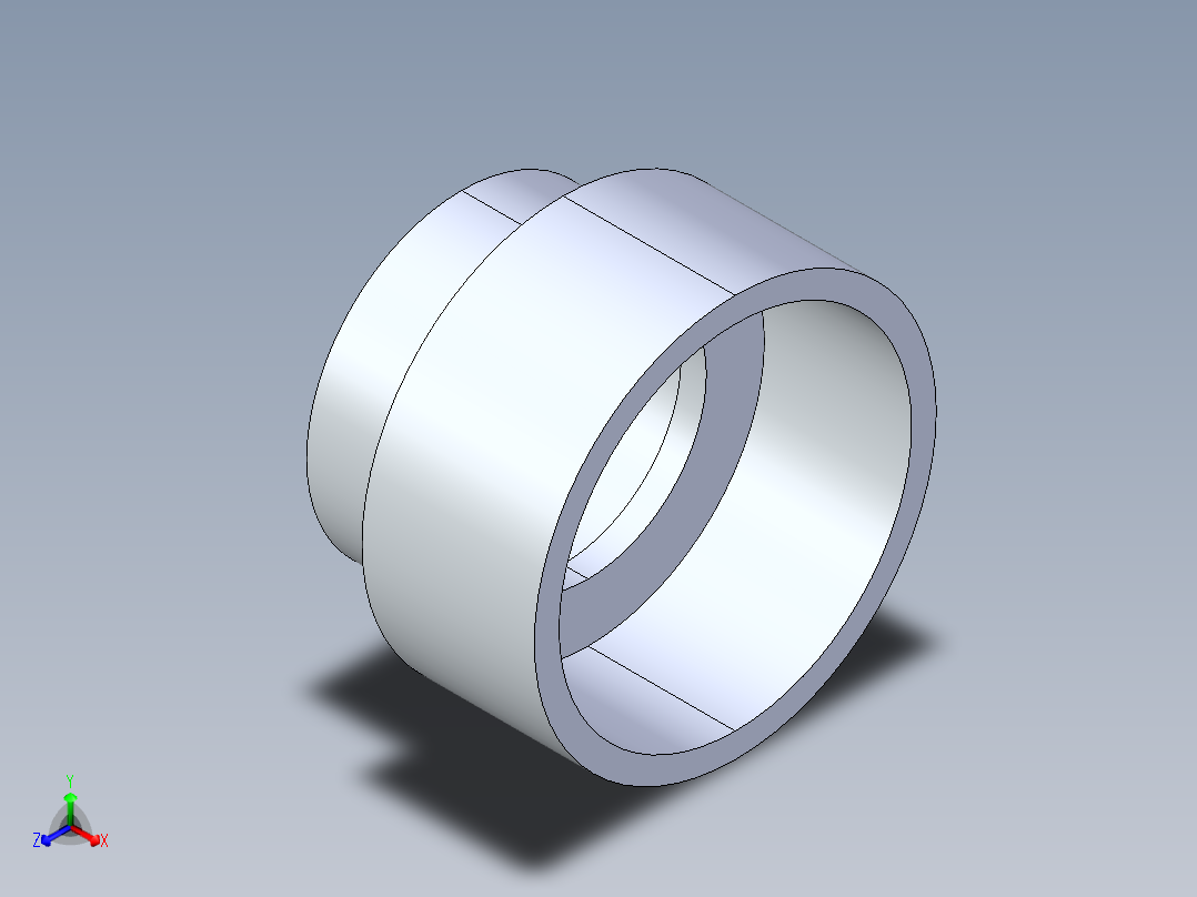 船舶管路系统S18_SeaDrainPLUS_ReducerBushing-SxS_37E187532_3x2in Sea Drain Plus - Reducing Bushing - SxS主视图