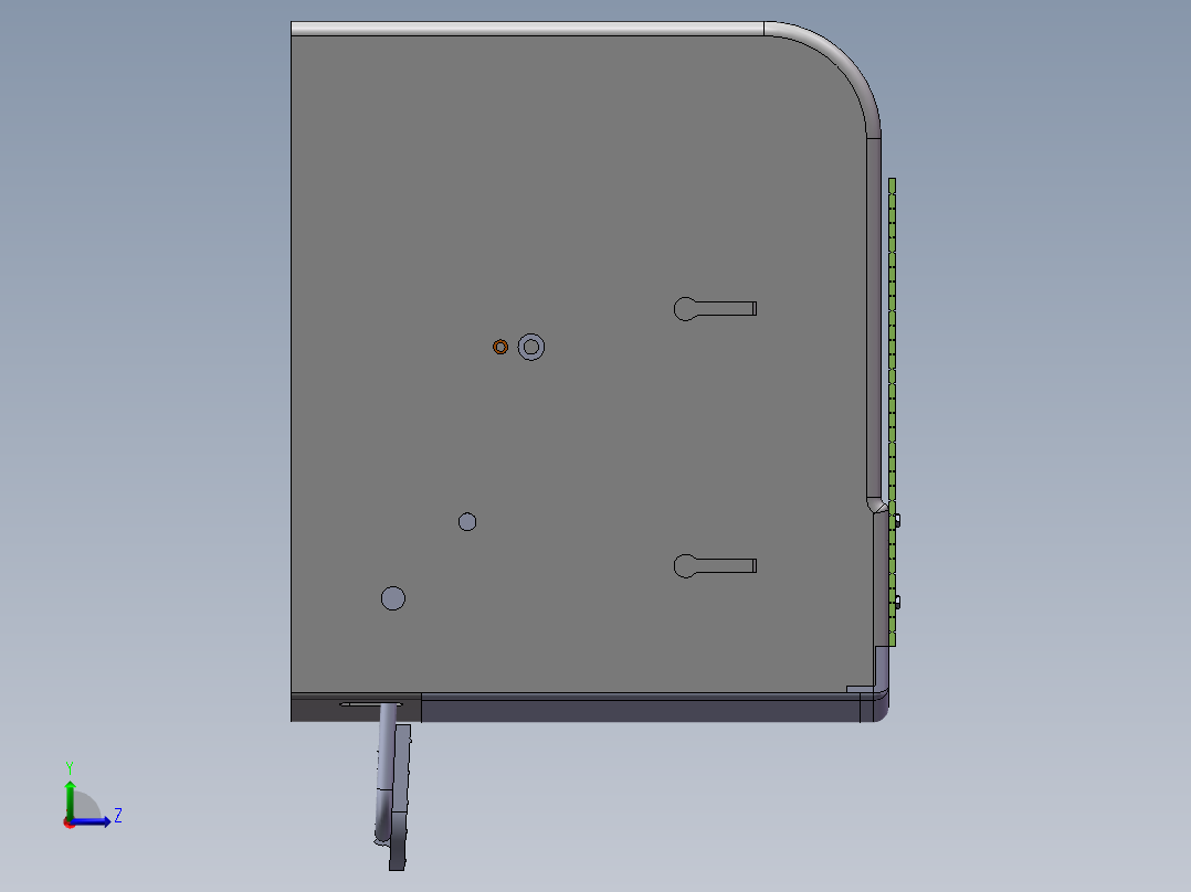 家用垃圾处理器设计含SolidWorks三维模型CAD说明书634833左视图