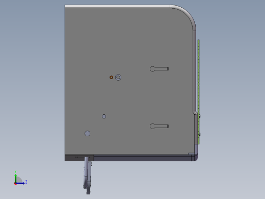 家用垃圾处理器设计含SolidWorks三维模型CAD说明书634833左视缩略图
