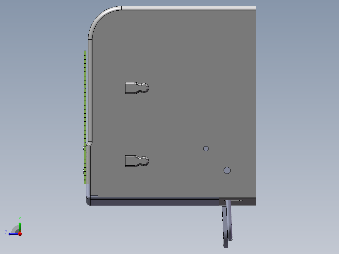 家用垃圾处理器设计含SolidWorks三维模型CAD说明书634833右视图
