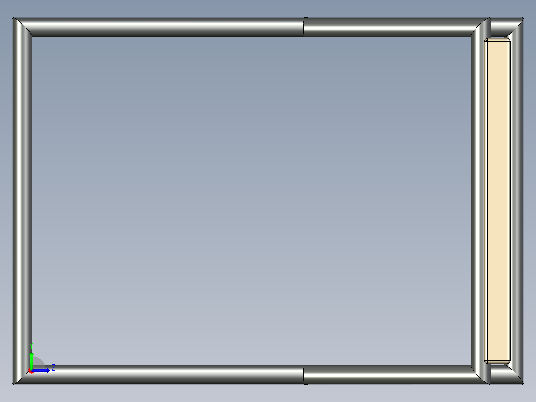 可折叠桌子左视图