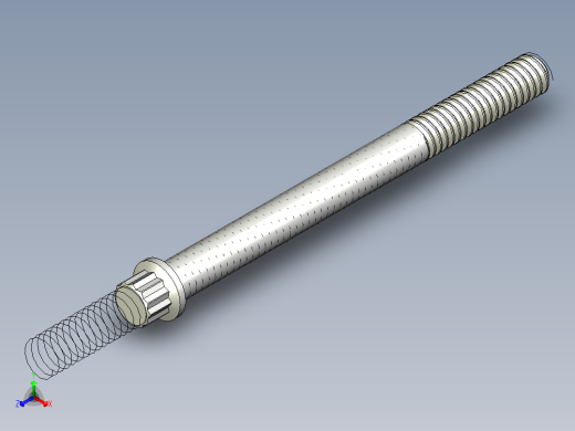 1-4in-20 3long 12-point screws.x_t正等轴测缩略图