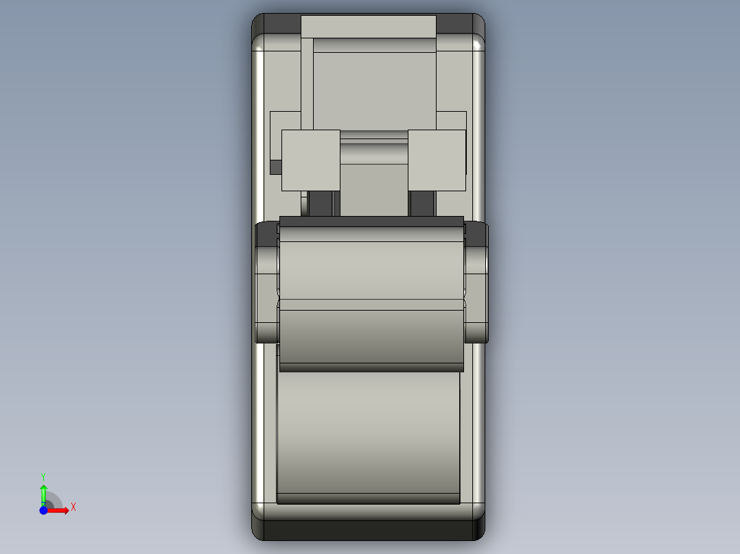 重荷重用腳座GZ-3D多系列多零件图纸模型前视图
