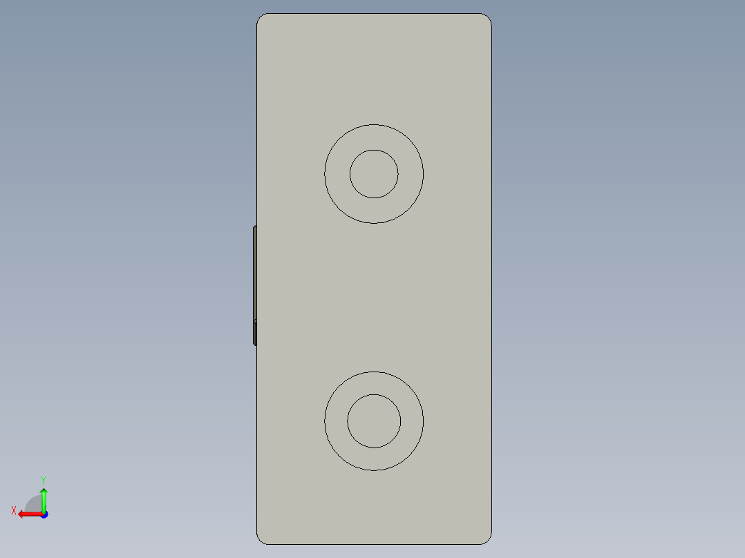 重荷重用腳座GZ-3D多系列多零件图纸模型后视图