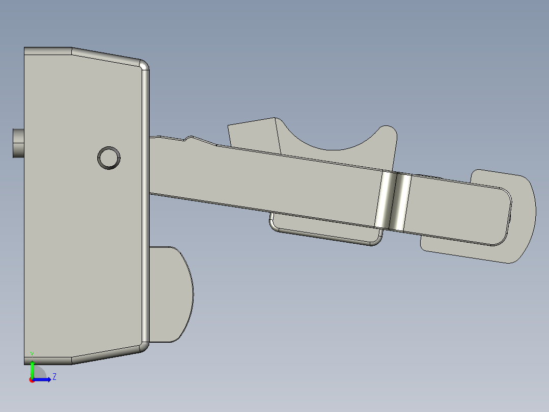 重荷重用腳座GZ-3D多系列多零件图纸模型左视图