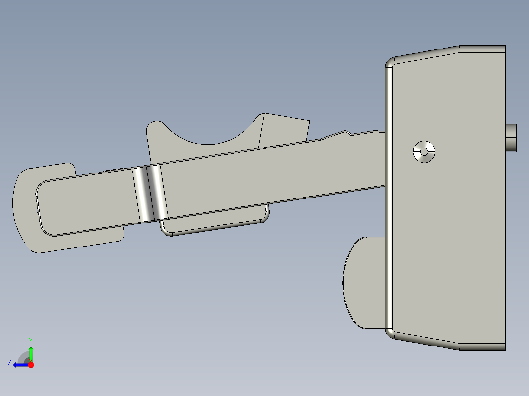 重荷重用腳座GZ-3D多系列多零件图纸模型右视图