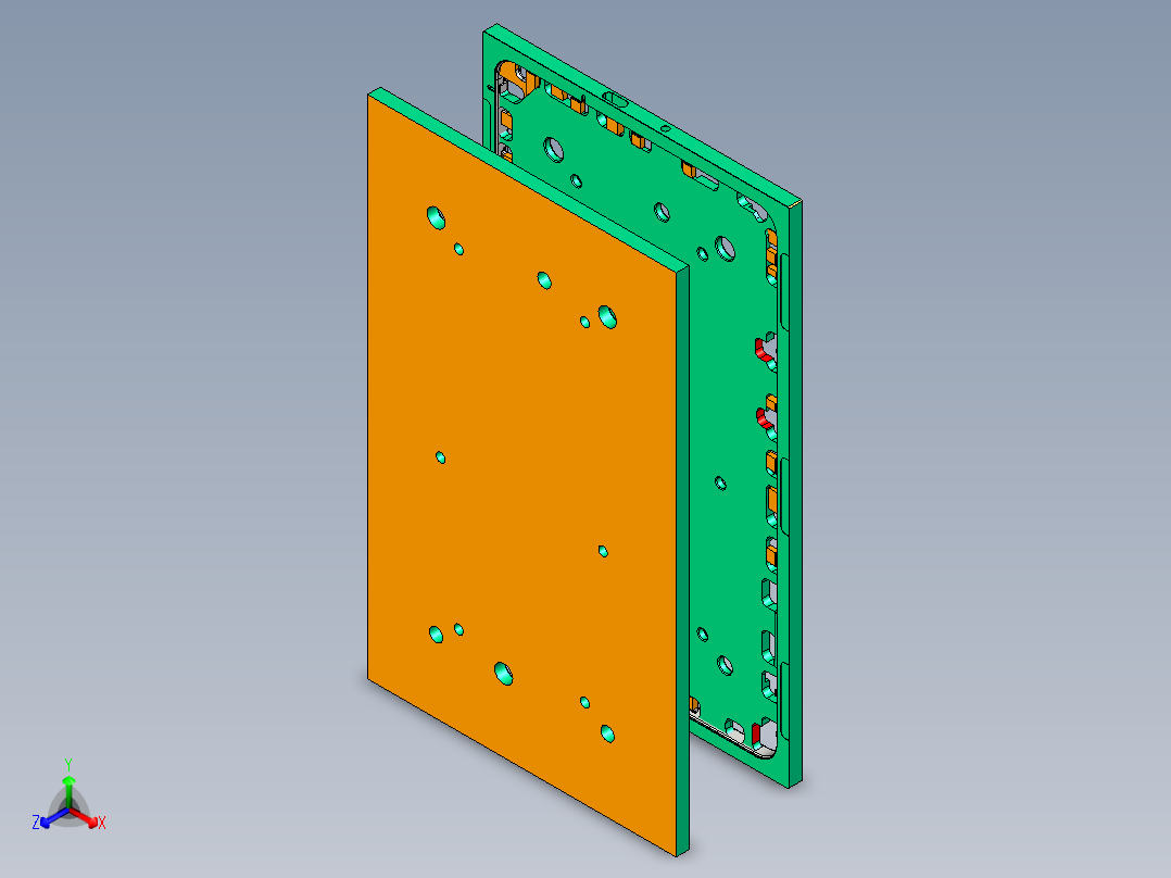 Z581C-笔记本CNC工装夹具三维模型CNC1-2正等轴测图