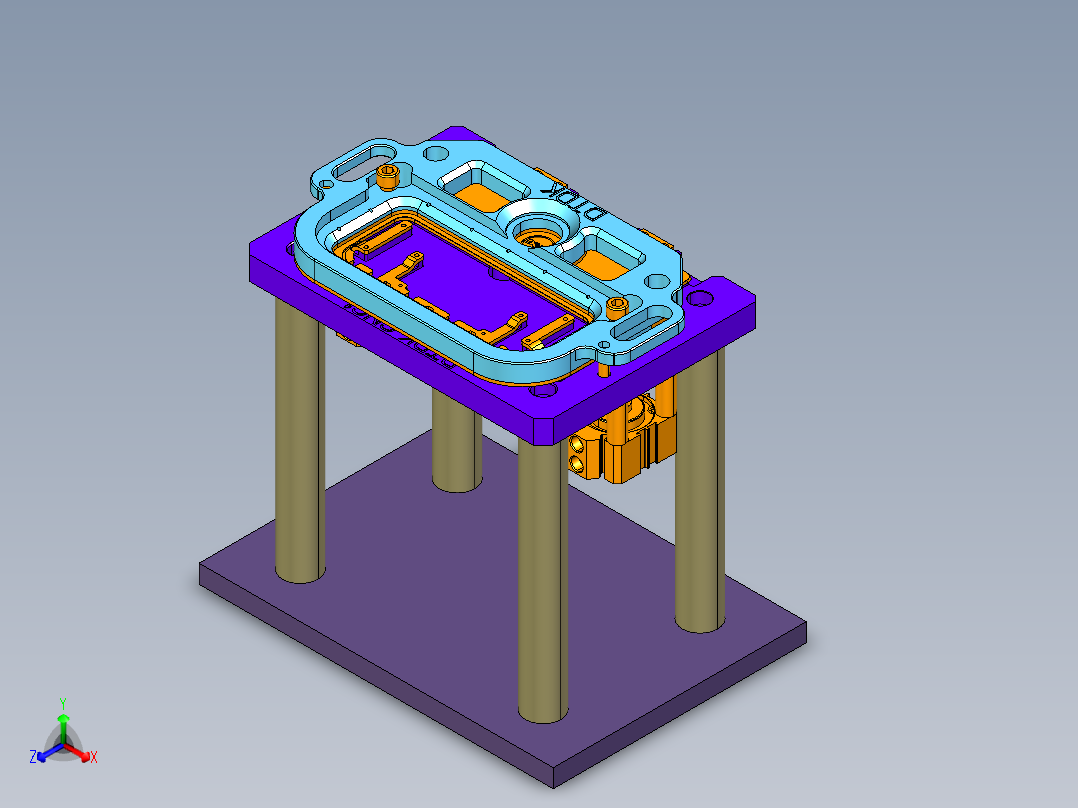DIDK-CNC1笔记本CNC工装夹具三维模型