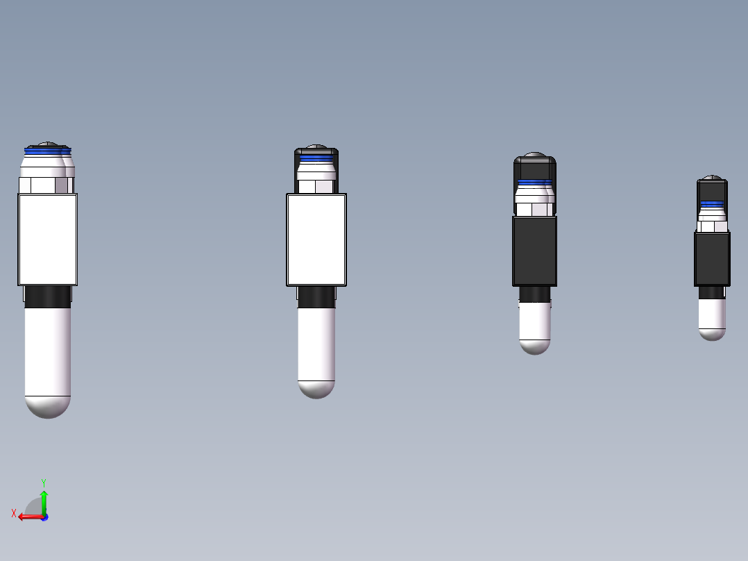 管件接头、螺纹接头、三通(101)后视图