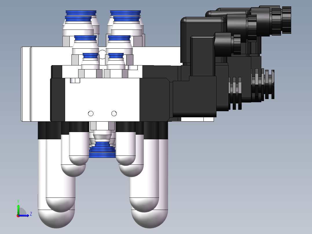 管件接头、螺纹接头、三通(101)左视图