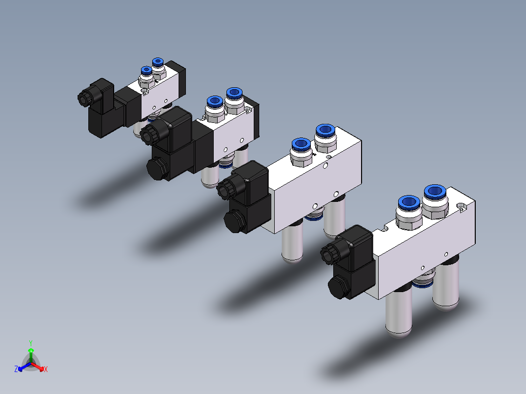 管件接头、螺纹接头、三通(101)正等轴测图
