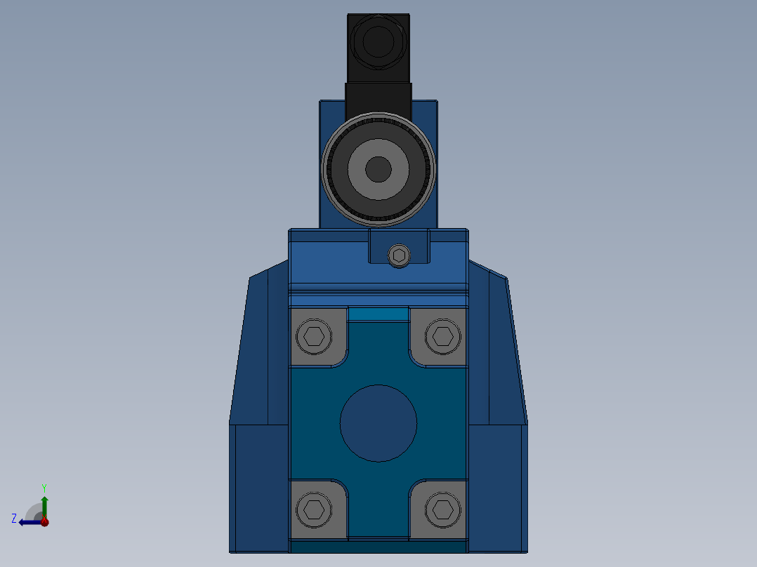 FWH-06直流插座式电液换向阀后视图