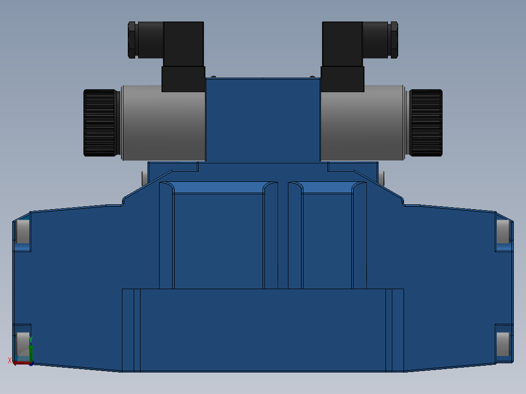 FWH-06直流插座式电液换向阀左视图