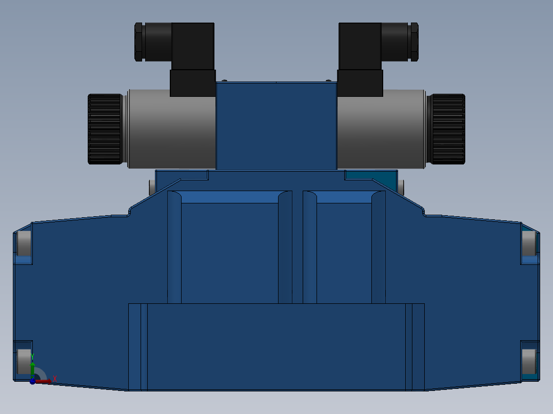 FWH-06直流插座式电液换向阀右视图