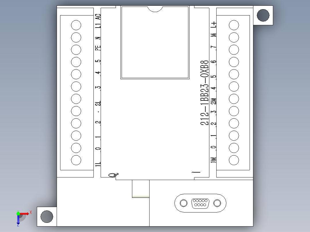 西门子电气 6ES7 212-1BB23-OXB8俯视图
