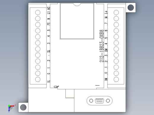 西门子电气 6ES7 212-1BB23-OXB8俯视缩略图