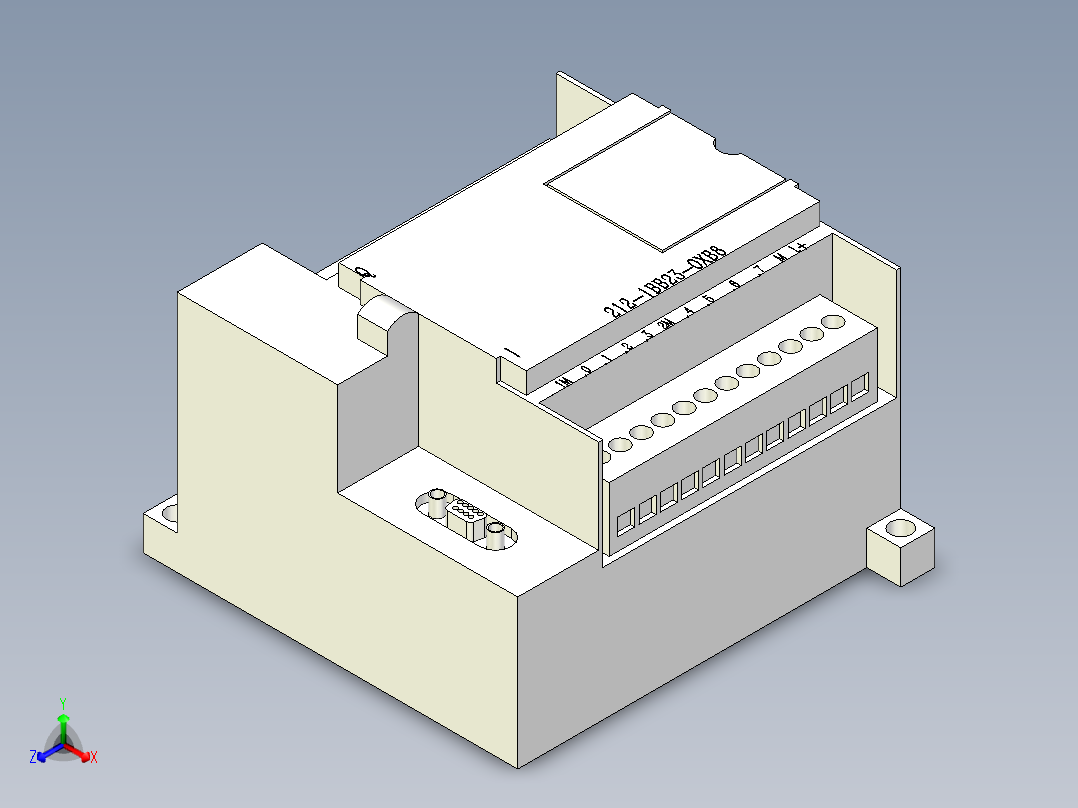 西门子电气 6ES7 212-1BB23-OXB8正等轴测图