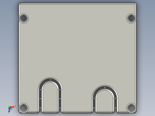 铝合金线槽端盖俯视缩略图