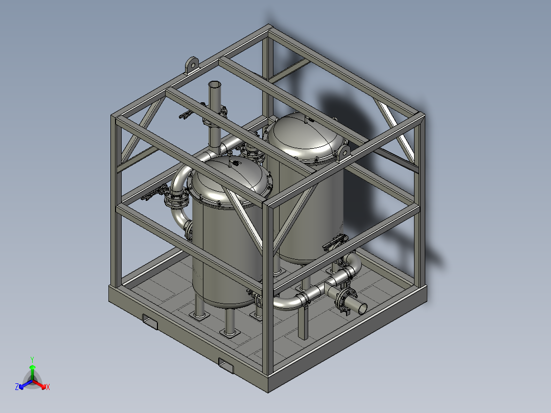 A2003952-水过滤装置正等轴测图