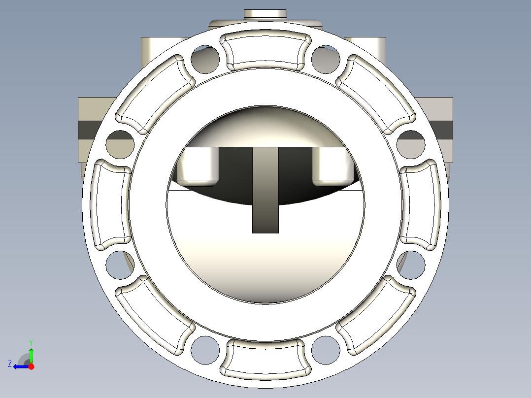 一体式消防用预作用阀门右视图