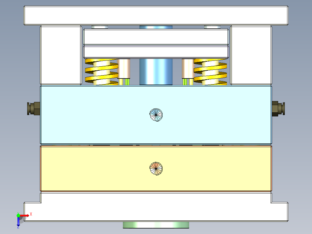 耳机前壳模具俯视图