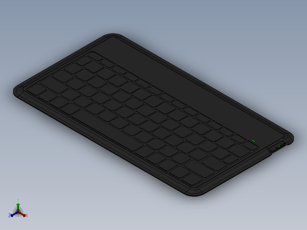 键盘(37)正等轴测图