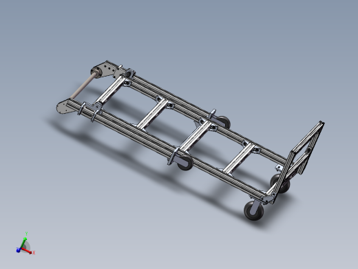 多功能铝型材折叠推车