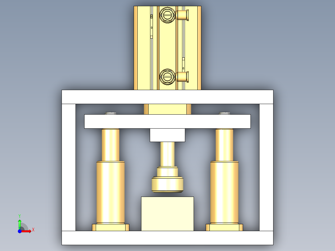 电池冲压设备前视图