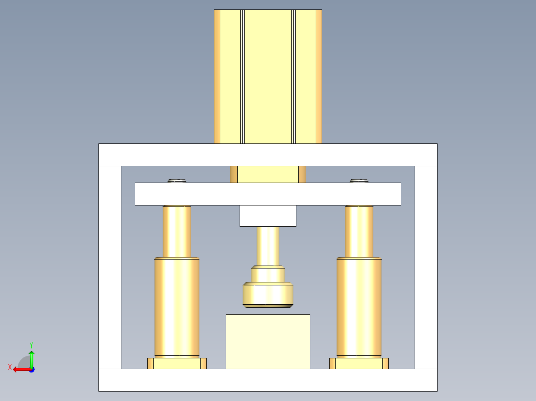 电池冲压设备后视图