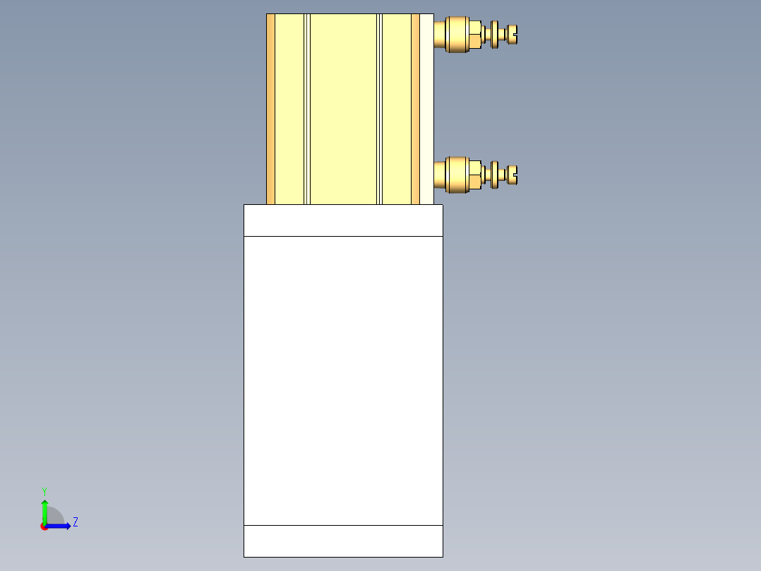 电池冲压设备左视图