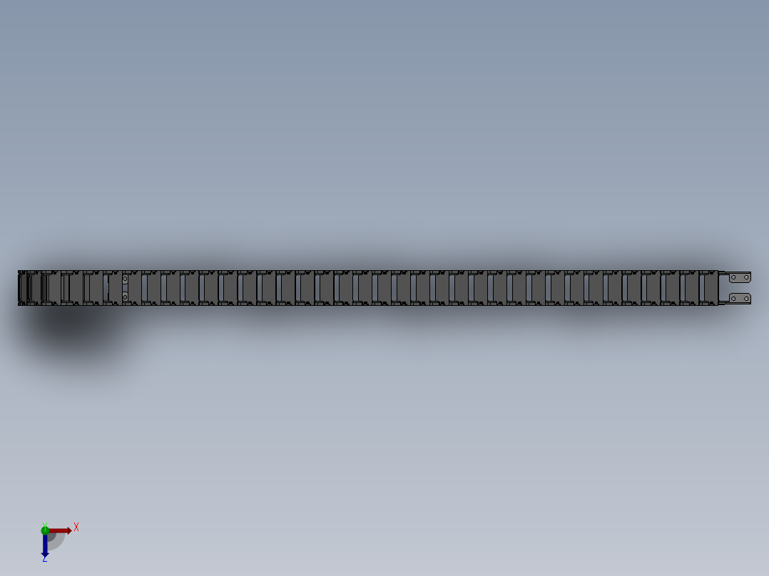 拖链MPSPS2550_100_43_S俯视图