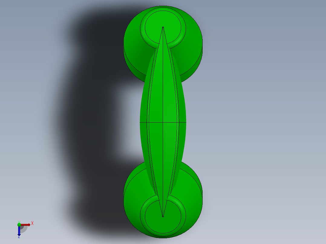 电话接收机11俯视图