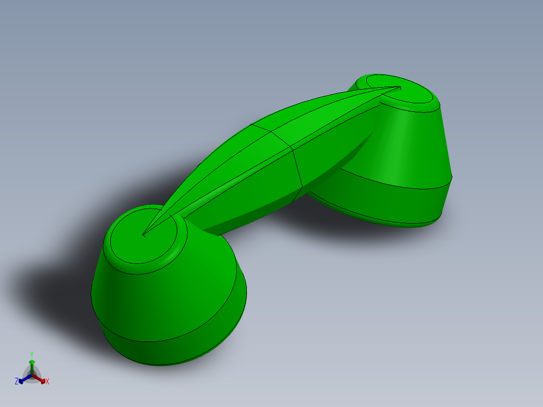 电话接收机11正等轴测图