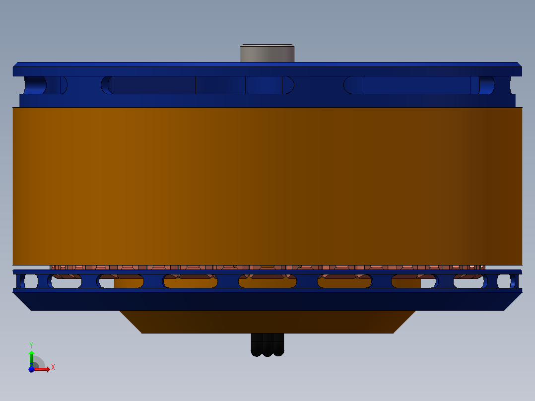 无刷直流电机10030前视图