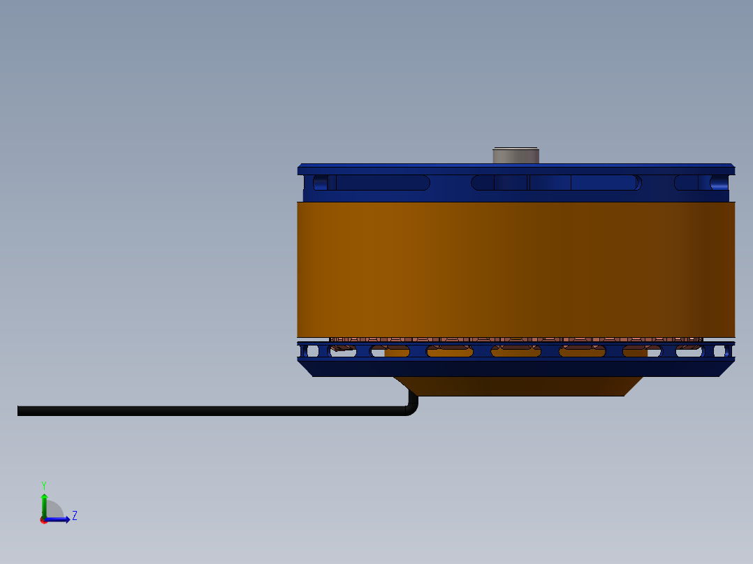 无刷直流电机10030左视图