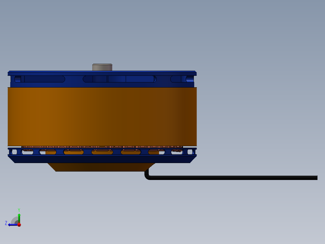 无刷直流电机10030右视图